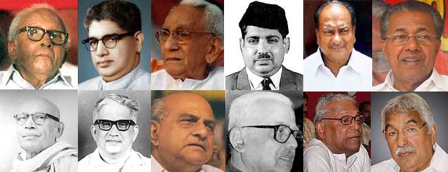 List of Chief Ministers in Kerala