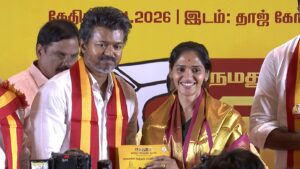 TVK Manifesto 2026 பெண்களுக்கான வாக்குறுதிகள் – மகளிர் முன்னேற்றத்திற்கு விஜய் அறிவித்த முக்கிய திட்டங்கள்