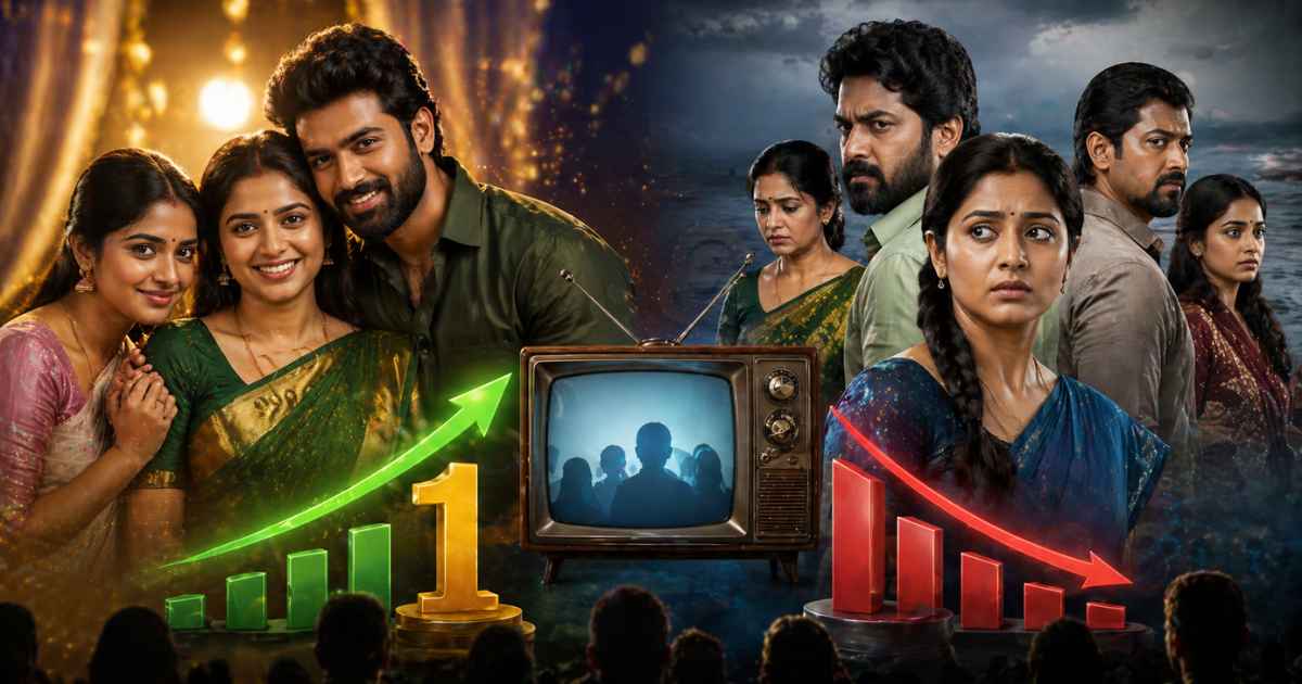 TRP-யில் திடீர் மாற்றம்! ‘எதிர்நீச்சல்’ சரிவு.. மாஸ் காட்டும் ‘அய்யனார் துணை’ - டாப் 10 சீரியல்கள் பட்டியல் இதோ! 3 Tamil Serial TRP Rating