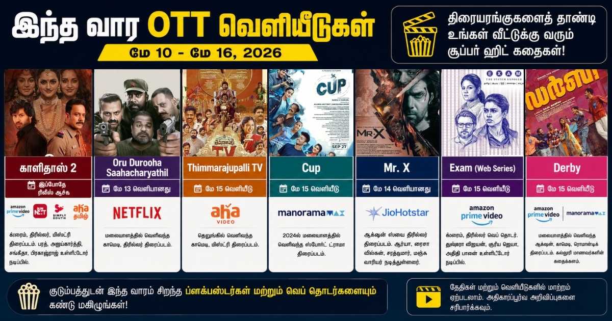 இந்த வார OTT-யில் வெளியாகும் படங்கள் 3 OTT Release